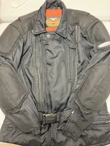 Harley Davidson FXRG NYLON 97182-01VM Armored Men's Biker Jacket Size Large - Picture 1 of 8
