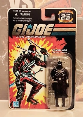 2008 G.I. Joe - Commando - Snake Eyes - v34 - Cartão Foil 25th Ann Ed - Imagem 1 de 4