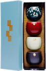 Japanese Sake Set, Ceramic Sake Cups, Set Of 4 Handmade Tea Cups Made In Japan,
