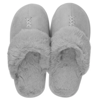 Mujeres Invierno Cálido Imitación Piel Espuma con Memoria Casa Zapatillas Acogedoras Antideslizantes Zapatos EE. UU. 6 Foto 1 de 4