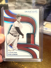 2023 Panini Immaculate Bob Lemon 1/1 ONE OF ONE Patch HOF 🔥🔥GAME WORN