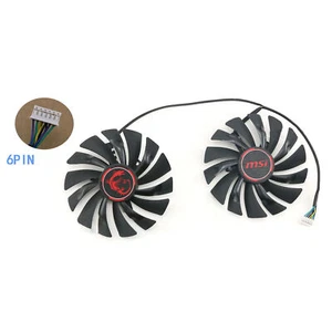 Graphics Card Cooling Fan Cooler Fan for MSI GTX950 960 970 980 980ti GAMING - Picture 1 of 10