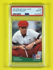 1991 Pro Set PGA Golf Payne Stewart PSA 8 #103 - Picture 1 of 2