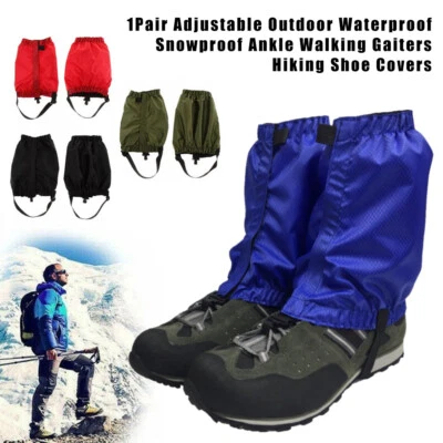 1 paar Outdoor Gamaschen zum Wandern, Klettern oder Jagd Einstellbare Schneefest - Bild 1 von 4