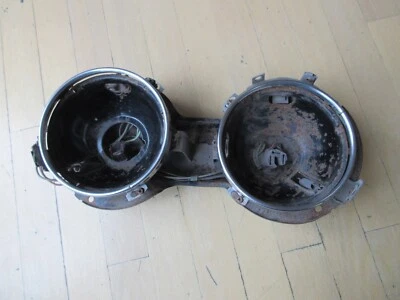 Conjunto de faros izquierdos Mercury 1962 1963 Meteor marco cubos anillos y cableado Foto 1 de 4