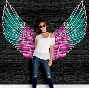 ANGEL WINGS GIANT WALL POSTER DECORATING KIT ~ Birthday Party Supplies Punk Rock - Picture 1 of 2