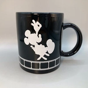 1987 Disney Mickey Mouse Black Coffee Mug Director's Chair MGM Studios  - Picture 1 of 5