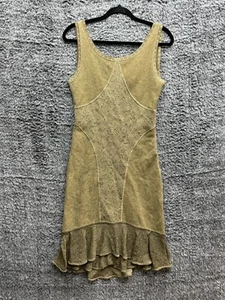 ZAC POSEN Gold Jacquard Knit Cocktail Dress Womens Size M retail £950 - Picture 1 of 11