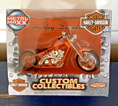 Harley-Davidson Dyna Wide Glide 2001 Metal Maxx FXDWG, escala 1:17, ¡nueva en caja!  Foto 1 de 4