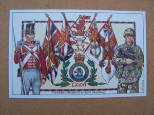 Uniforme Militar Postal Impresa Regimiento del Duque de Wellington - Imagen 1 de 1