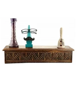 Wall hanging shelf carving wall shelf/Handmade Wall bracket Wood/Unique Hand - Picture 1 of 6