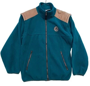 Chaleco de Colección Whistler Canadá Verde Para Hombres L Polar Esquí Cremallera Completa 2 en 1 - Imagen 1 de 5