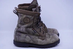 Pro Line Hunting Boots Men's Size US 10 Brown Leather Camo Thinsulate 1200 Gr - Picture 1 of 6