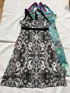 PrAna Reggiseno Donna S Rebecca Vestito Mensola Elasticizzato Lotto di 3, Blu, Arancione, Nero - Foto 1 di 13