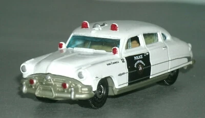 1/64 Scale 1951 Hudson Hornet Diecast Police Car (custom detail) Matchbox MB1046 - Image 1 of 4