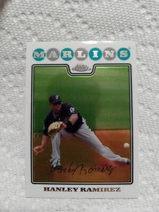2008 Topps Chrome - #111 Hanley Ramirez Florida Miami Marlins Boston Red Sox 