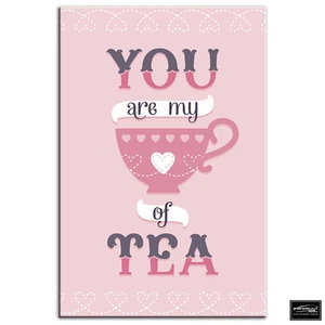 Vintage Poster Liebe Typografie BOX GERAHMT LEINWAND KUNST Bild HDR 280 g/m² - Bild 1 von 1