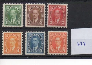 Canada - (177) George V1 - 1937/38 - definitive selection - mint - SG Cat £28 - Picture 1 of 1