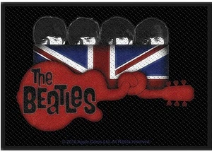 The Beatles Knotted Guitar/Flag Square Sew-On Cloth Patch 100mm x 70mm - Bild 1 von 1