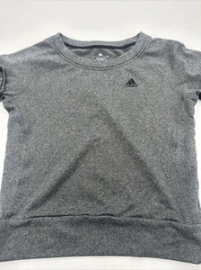 Adidas Sweater Youth Boy Small Gray Embroidered…#4129 - Picture 1 of 12