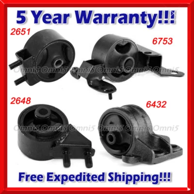 Juego de montaje de motor y transmisión K228 Fit 1994-97 Kia Sephia 1,6 L 4 piezas para MANUAL Foto 1 de 4