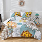 Florals Mandala Comforter Set Doona Quilt Duvet Bedding Set Queen King Size