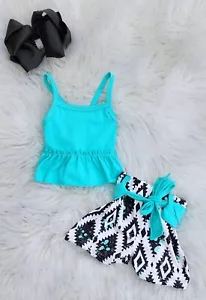 Belted Aztec Shorts Set - Picture 1 of 1