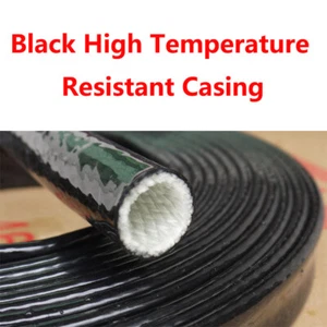  4mm-70mm Schwarz Silikon Gummi Hochtemperatur Spannung Kabel Schlauch Sleeving Ummantelung - Bild 1 von 5