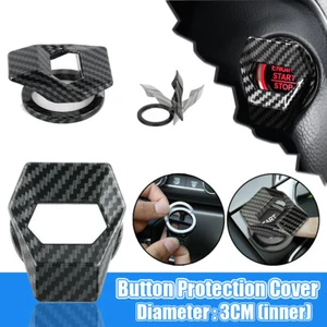 Universal Car Engine Start Stop Push Button Switch Decor Cover Auto Accessories - Picture 1 of 13