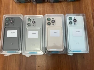 Iphone 16 Pro / 16 ProMax Back Glass Replacement Original OEM grade W/magnet 1:1 - Picture 1 of 16