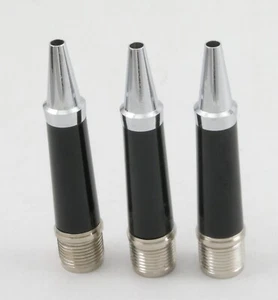 3 Sheaffer Fashion 2 Rollerball Pen Grip Sections - New - Black & Chrome - Picture 1 of 1
