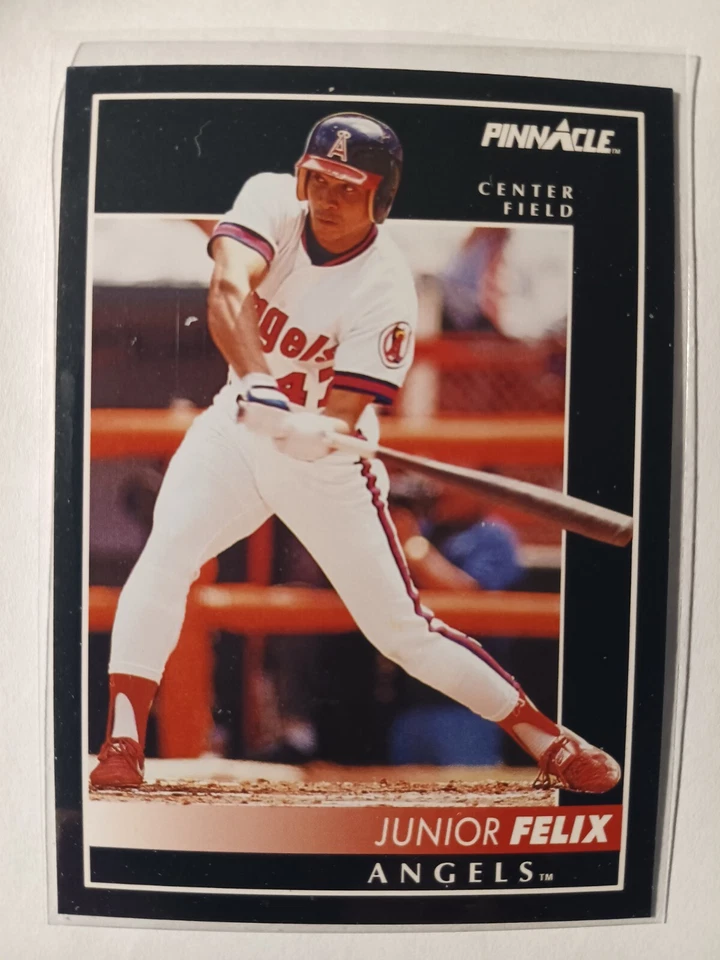 JUNIOR FELIX CALIFORNIA ANGELS 1992 PINNACLE BASEBALL CARD #220 - Image 1 of 1