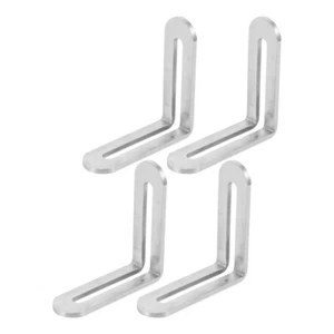 4Pcs L-Shape Corner Braces Adjustable Angle Brackets with Single Slot - Picture 1 of 12