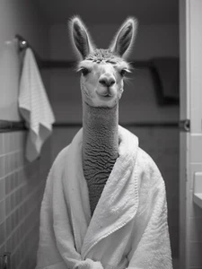 Alpaca in Carcere-1--3by4 Poster Tela Divertenti Annimali Stampa A0 A1 A2 A3 A4 A5 A - Foto 1 di 9