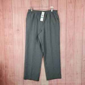 Alfred Dunner Elastic Band Wide Leg Pull On Pants Womens Sz 16 NEW NWT - Picture 1 of 9