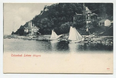 Ostseebad Lohme auf Rügen, 1 ungebrauchte schwarz/weiß  Ansichtskarte um 1905 - Bild 1 von 2
