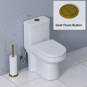 48 mm WC Spültaste Gold DUAL Spülung für HOROW Ersatz WC Taste @ - Bild 1 von 9