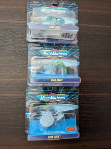 Vintage 1994 Galoob MicroMachines Star Trek "The Next Generation" Ships - Picture 1 of 4
