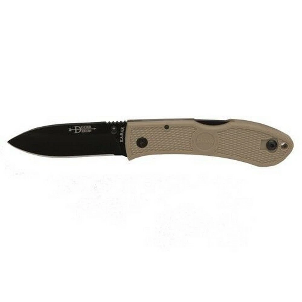 KA-BAR Dozier Folding Hunter Coyote Brown Straight Edge 4062CB