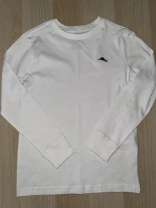 Tommy Bahama Crew Neck Shirt White Long Sleeve Top Youth Boys Size (6) NWOT - Picture 1 of 5