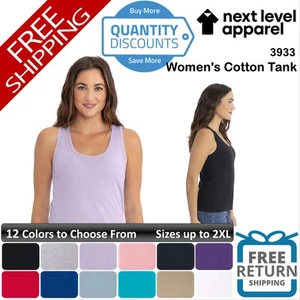 🔥 Next Level Women's Cotton Tank combed ring-spun Cotton Up To 2XL 3933 - Picture 1 of 61