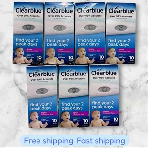 PER 7 Clearblue Advanced 2 giorni di picco test ovulazione digitale 10 ct EXP05/2026+ NUOVO - Foto 1 di 3