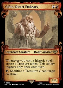 1x Gloin, Dwarf Emissary - Showcase Scrolls - MTG Lord of the Rings - NM-Mint, - Picture 1 of 1