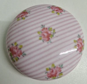 Past Times Pink Flowers Trinket Box San 4 - Picture 1 of 4