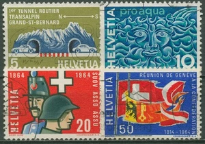 Schweiz 1964 Ereignisse Tunnel St.Bernhard Gewässerschutz 791/94 gestempelt - Picture 1 of 1