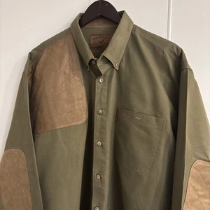 North River Outfitter 100% Baumwolle Herren XL olivgrün/Stepp Langarm Shooting - Bild 1 von 9