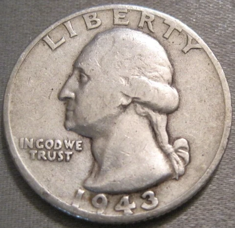 SELLING AS SHOWN - 1943 D WASHINGTON QUARTER *** 90% SILVER *** 574 Cover