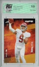 Bryce Young 2022 Leaf HYPE! #80A Gold SP, Only 25 Made Rookie Card PGI 10