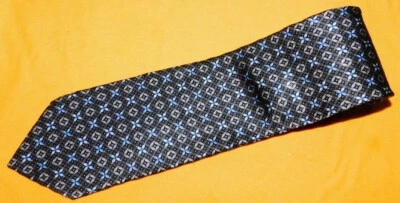 JOHN W. NORDSTROM MADE IN U.S.A. BROWN/BLUE GEOMETRIC TIE - TIES - DESIGNER TIES - Image 1 of 3