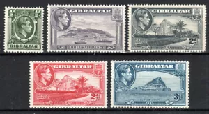 Gibraltar 1938-51 Valuesto 3D zwischen SG 121 und 125b MH - Bild 1 von 1